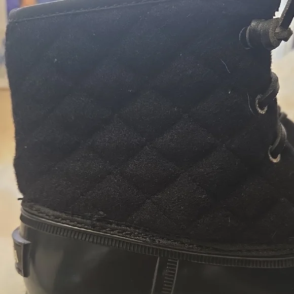 Nautica Black Lace-Up Duck Boots - Picture 2 of 2